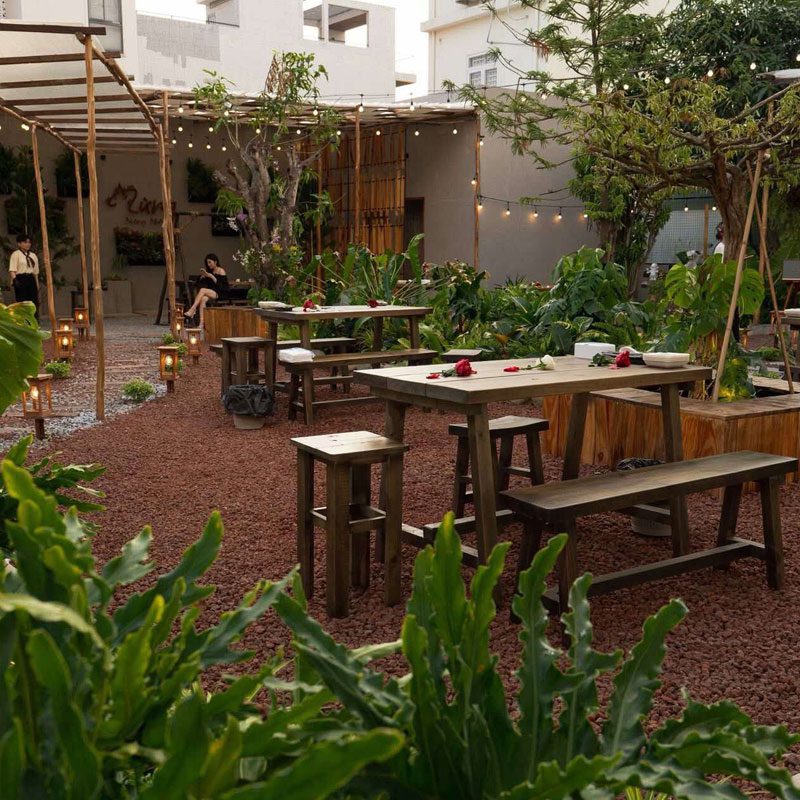 đá nham thạch rải nền