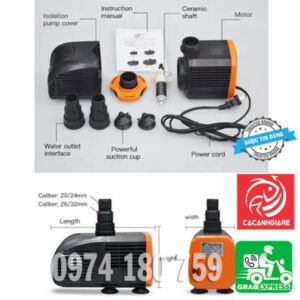 Chi tiết bơm Periha PD cho hồ kính: thiết kế tinh tế, bền bỉ.